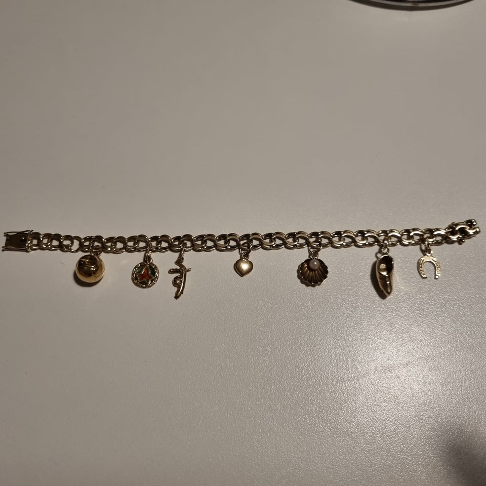 Armbånd, guld, Bismark Charm