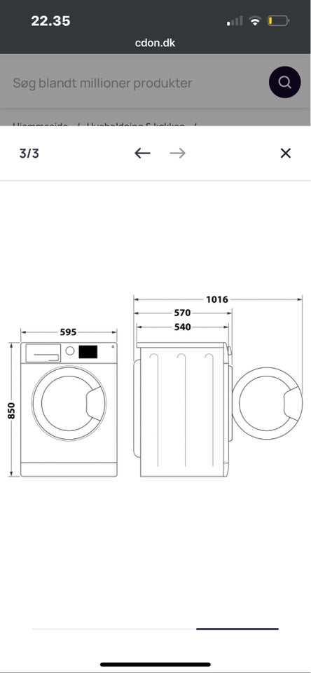 Whirlpool vaskemaskine