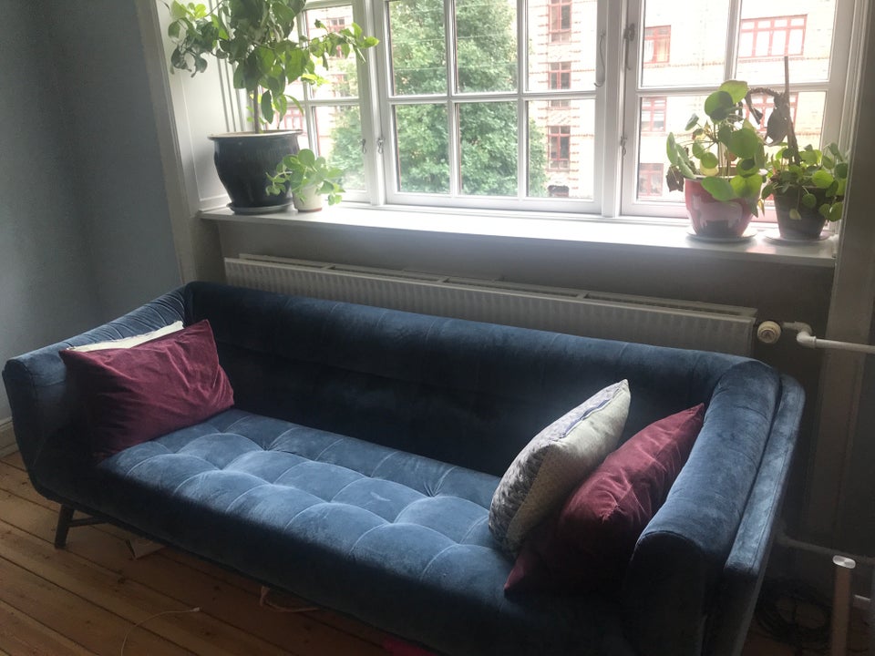 Sofa velour 3 pers