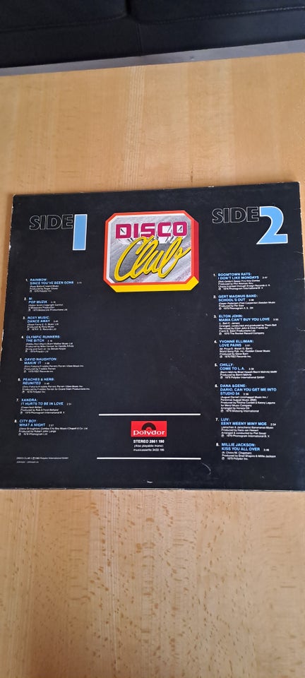 LP, Disco Club 3 Varius, Disco Club 3