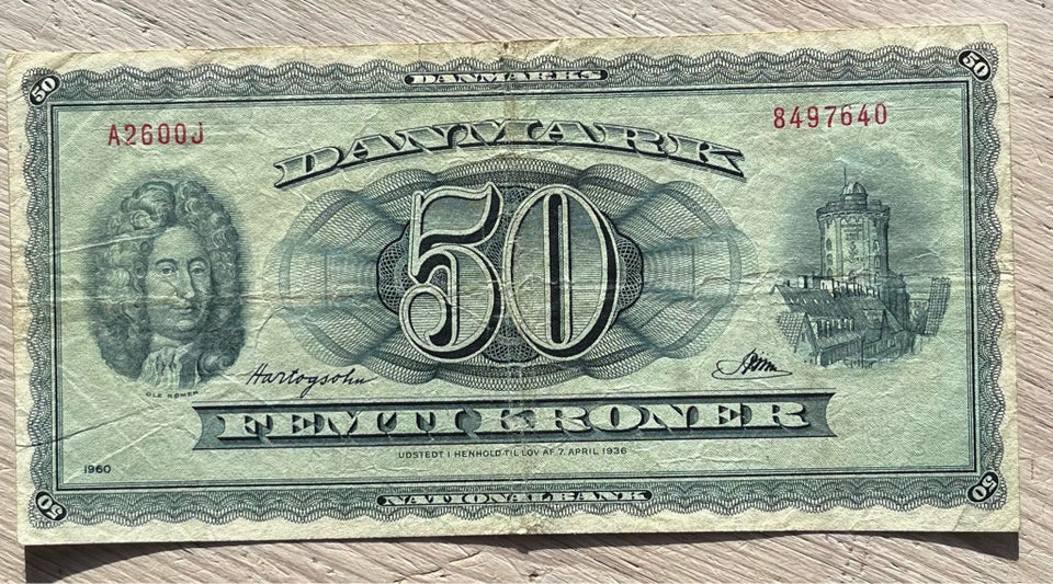 Danmark, sedler, 50