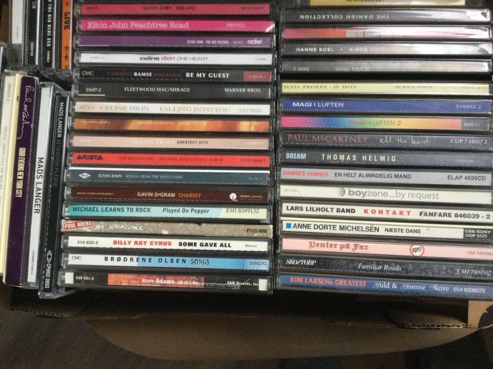 Diverse cd’ er: Se billeder, pop