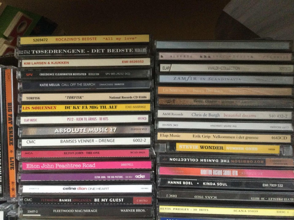 Diverse cd’ er: Se billeder, pop