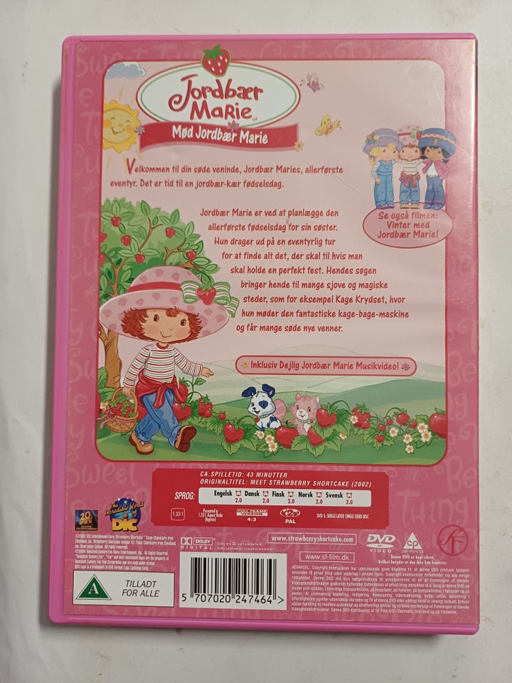 Jordbær Marie, DVD, tegnefilm