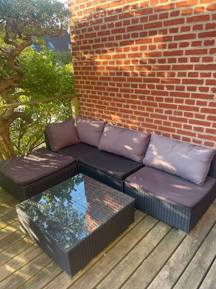 Loungesæt, VidaXL, Polyrattan