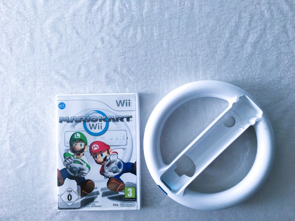 MarioKart og 1stk rat, Nintendo Wii