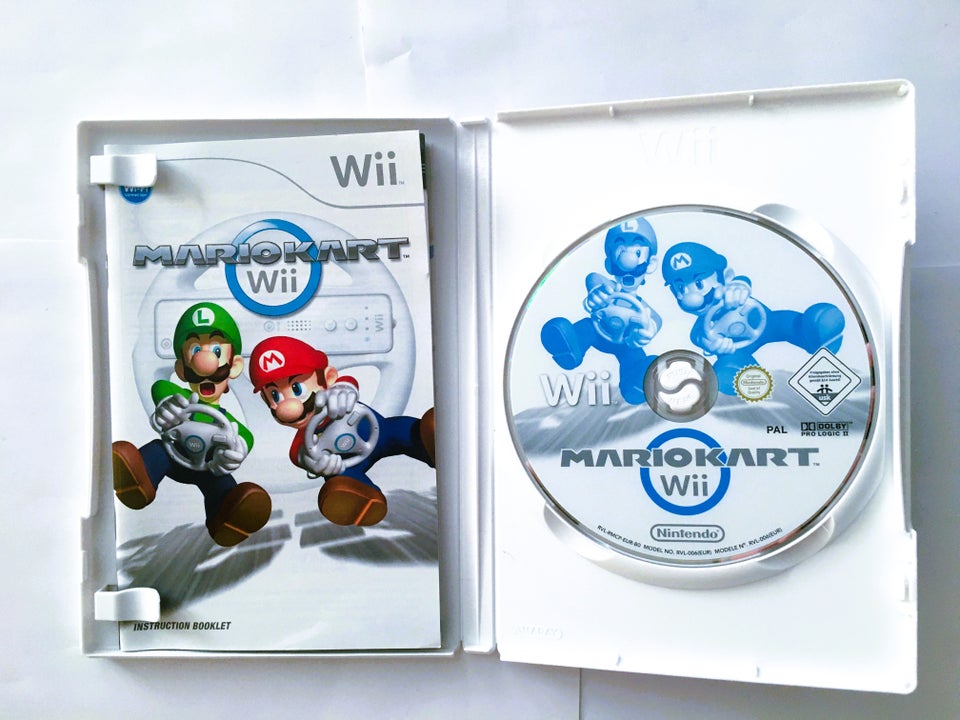 MarioKart og 1stk rat, Nintendo Wii