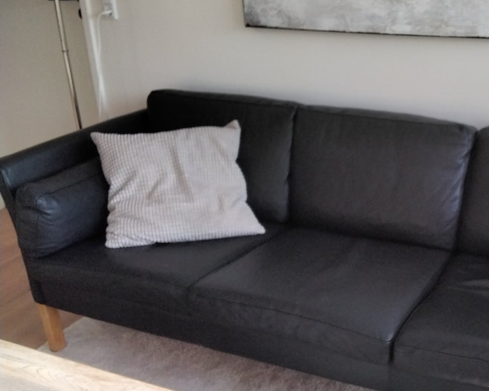 Sofa, læder, 3 pers.