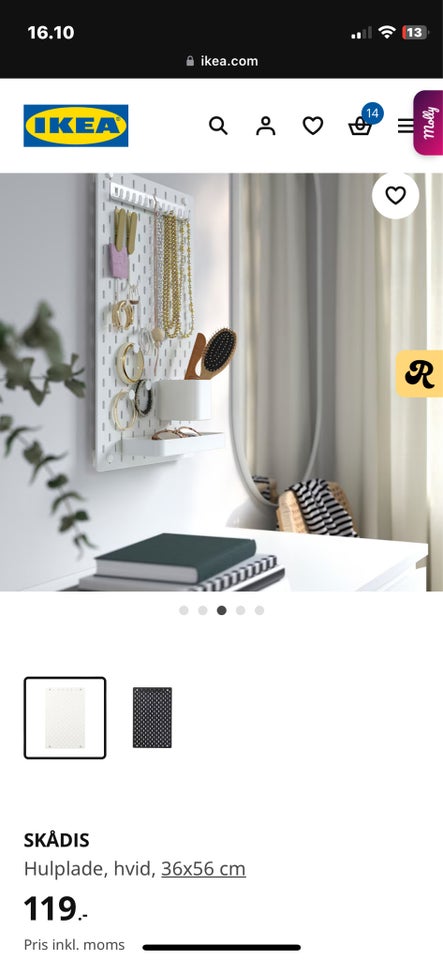 Skådis hulplade med tilbehør IKEA,