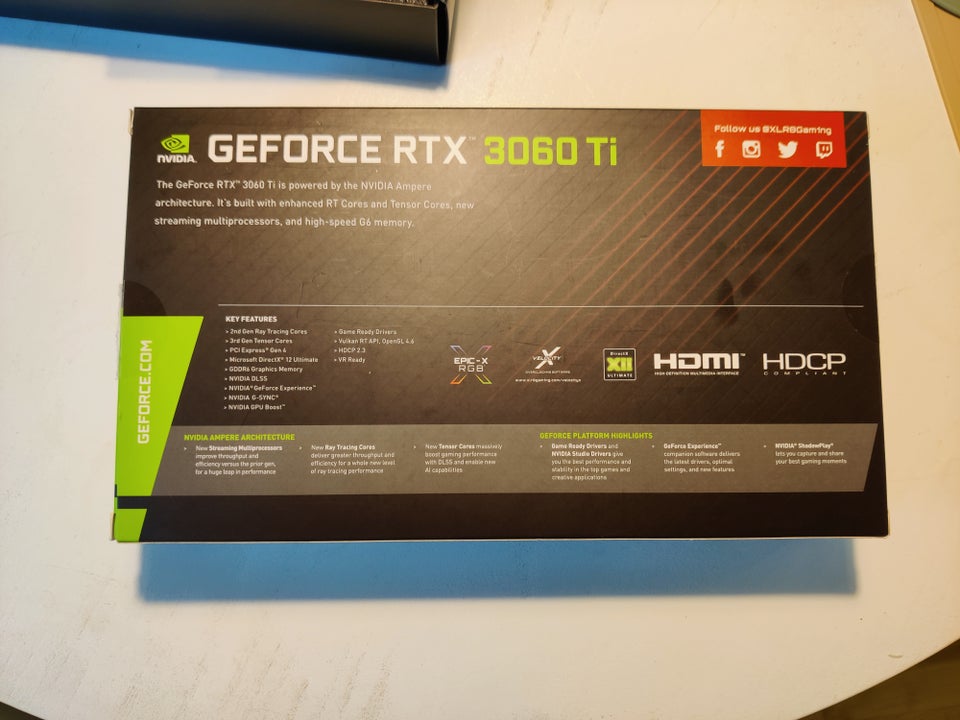 RTX 3060 ti PNY, 8 GB RAM, Perfekt