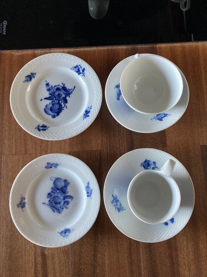 Porcelæn Blå Blomst te- og
