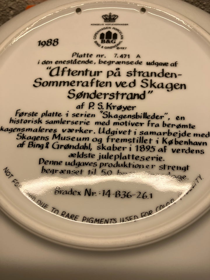 Platter "Skagensbilleder" PS