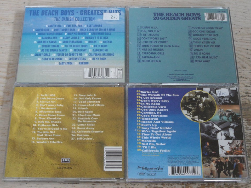 BEACH BOYS : 4 CD MED BEACH BOYS, rock