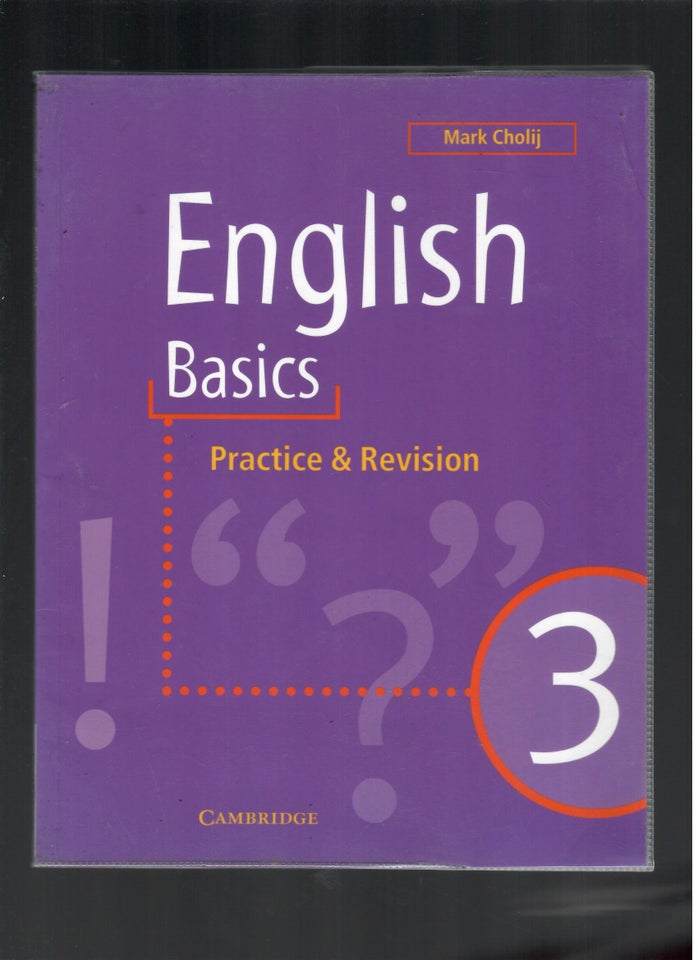 English Basics 3, Mark Cholij, år