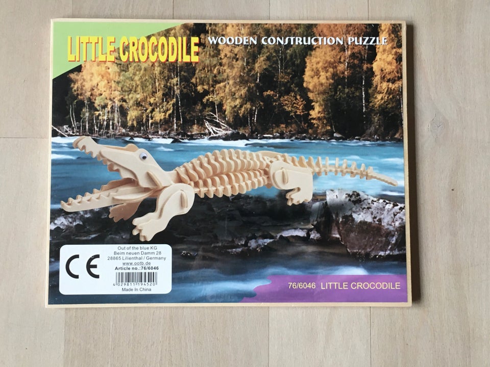 Lille crocodille, Puslespil i træ,