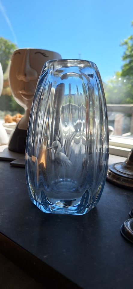 Vase Vase i tykt glas