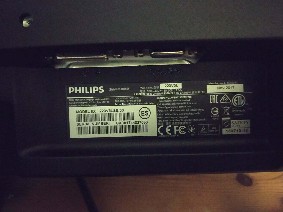 Philips fladskærm 223V5LSB/00