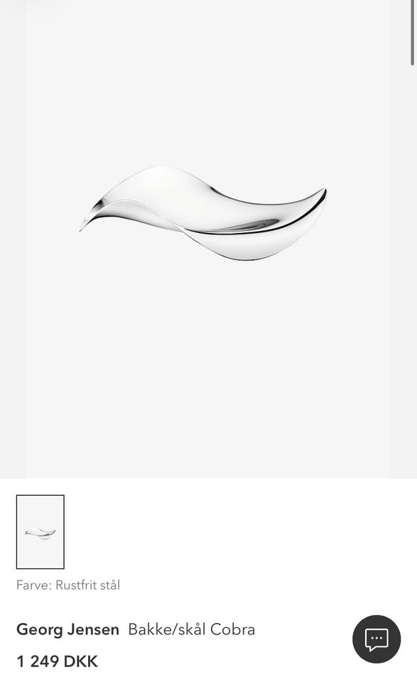 Georg Jensen skål Cobra , Georg