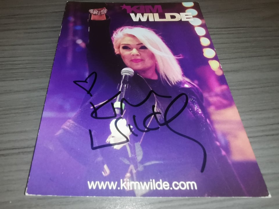 Autografer, Kim wilde autograf