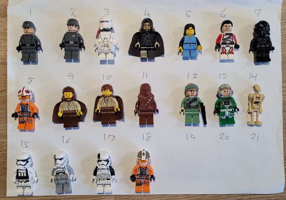 Lego Star Wars, Figurer