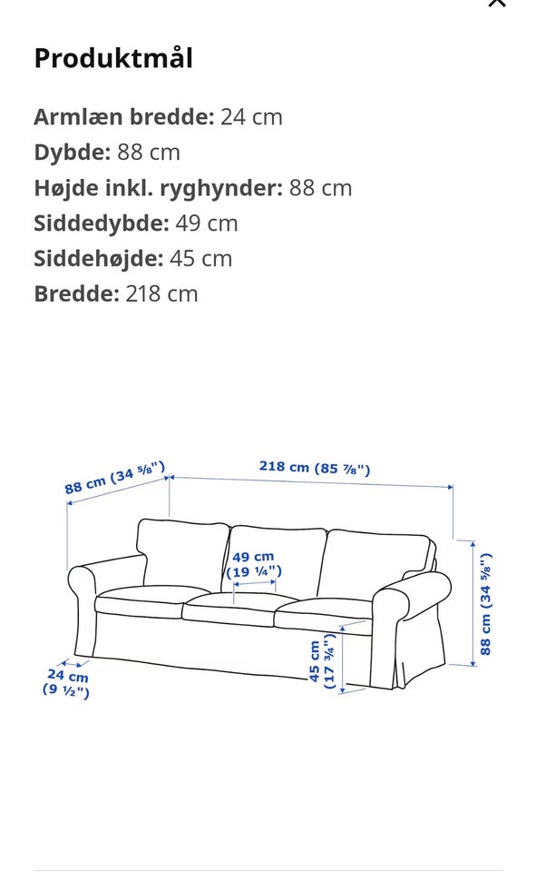 Sofa andet materiale Ektorp