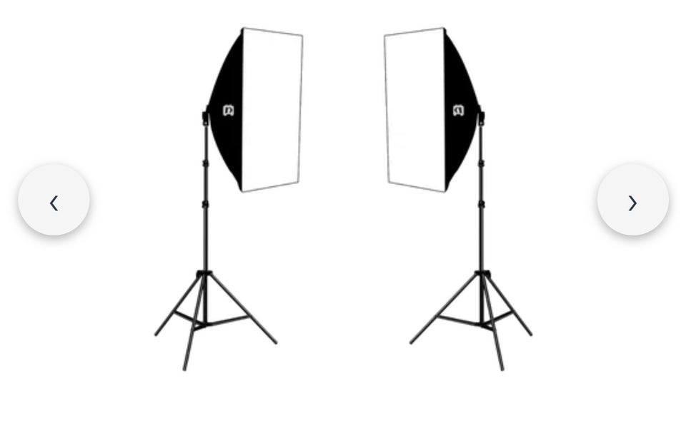 2 softboxes, Perfekt