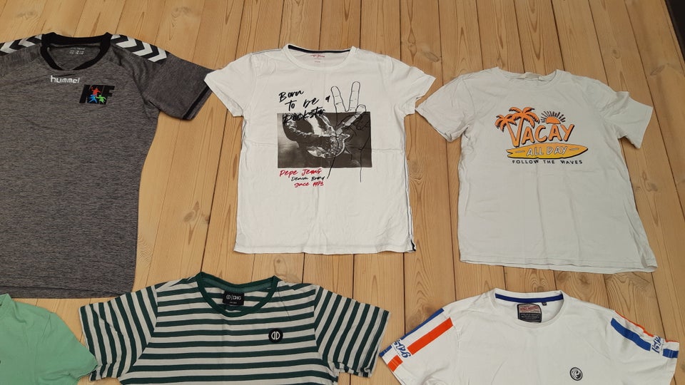 T-shirt, str 12, 13 og 14 år og XL