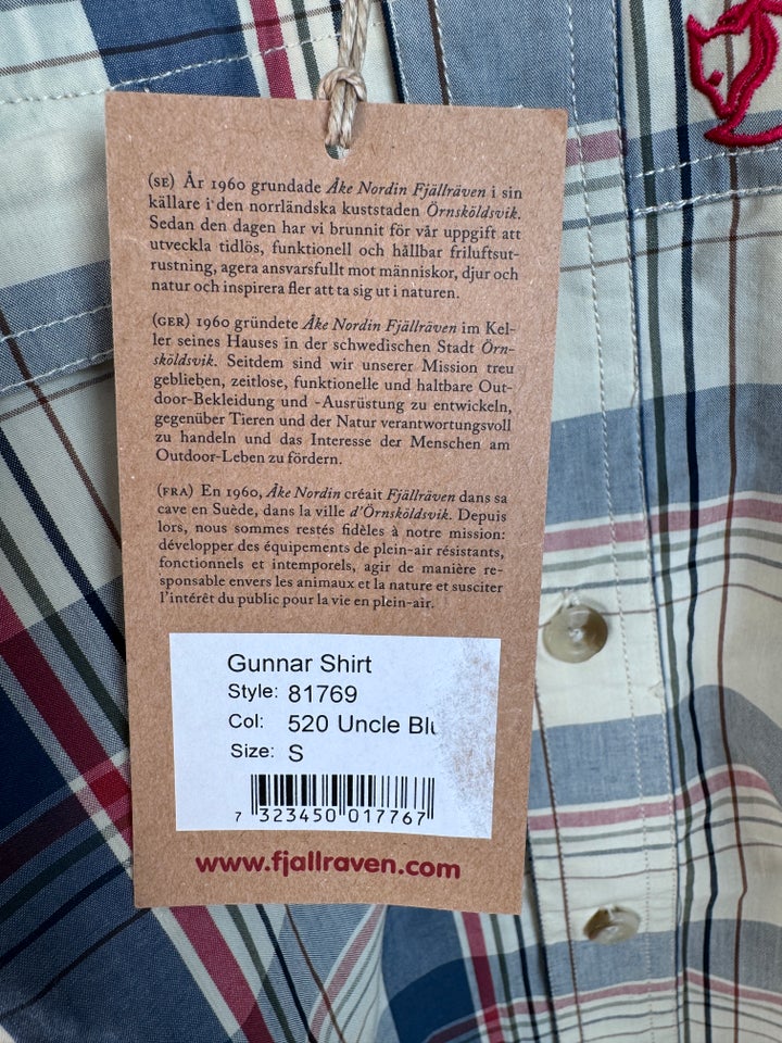 Skjorte, Fjällräven gunnar shirt i