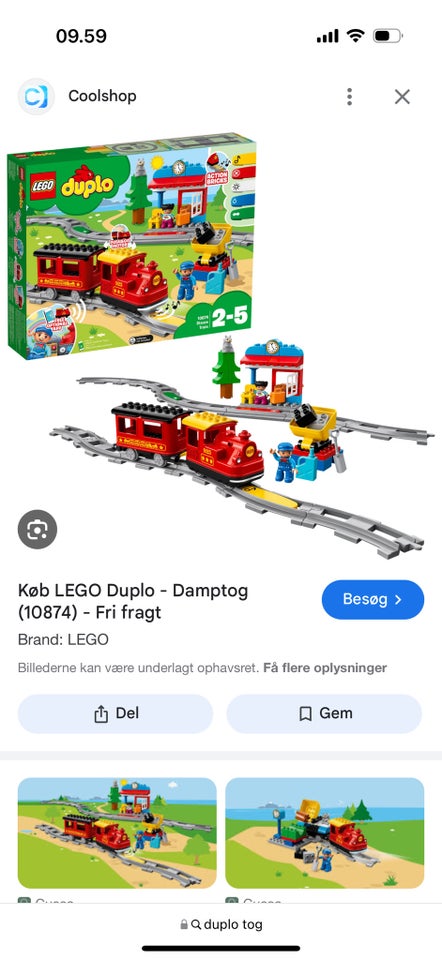 Lego Duplo, Elektrisk duplo-tog