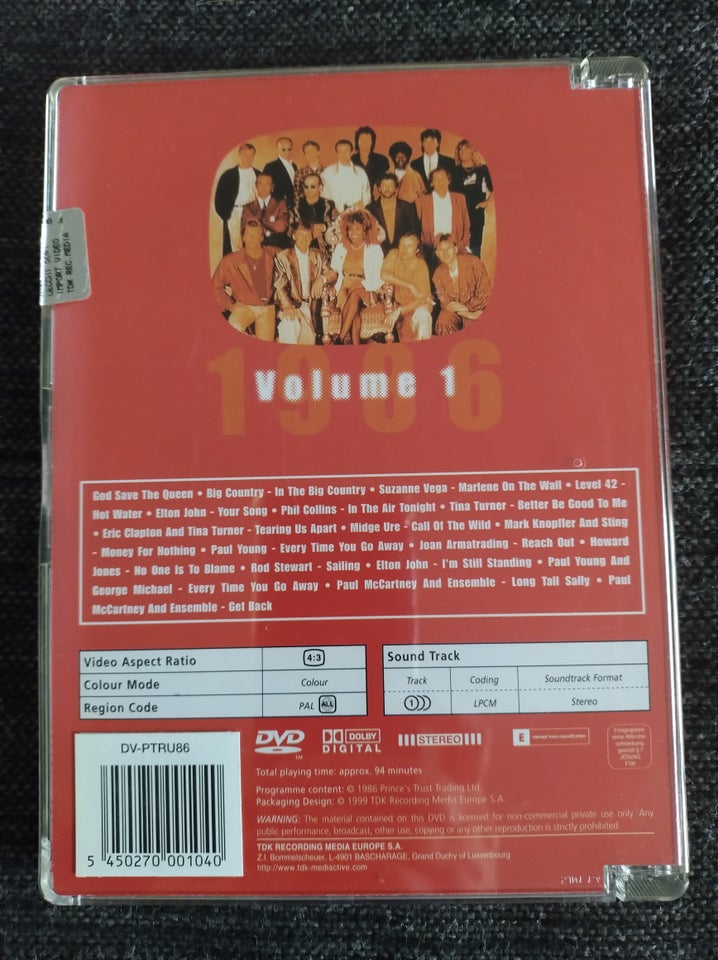 Andet, DVD, Prince's trust rock