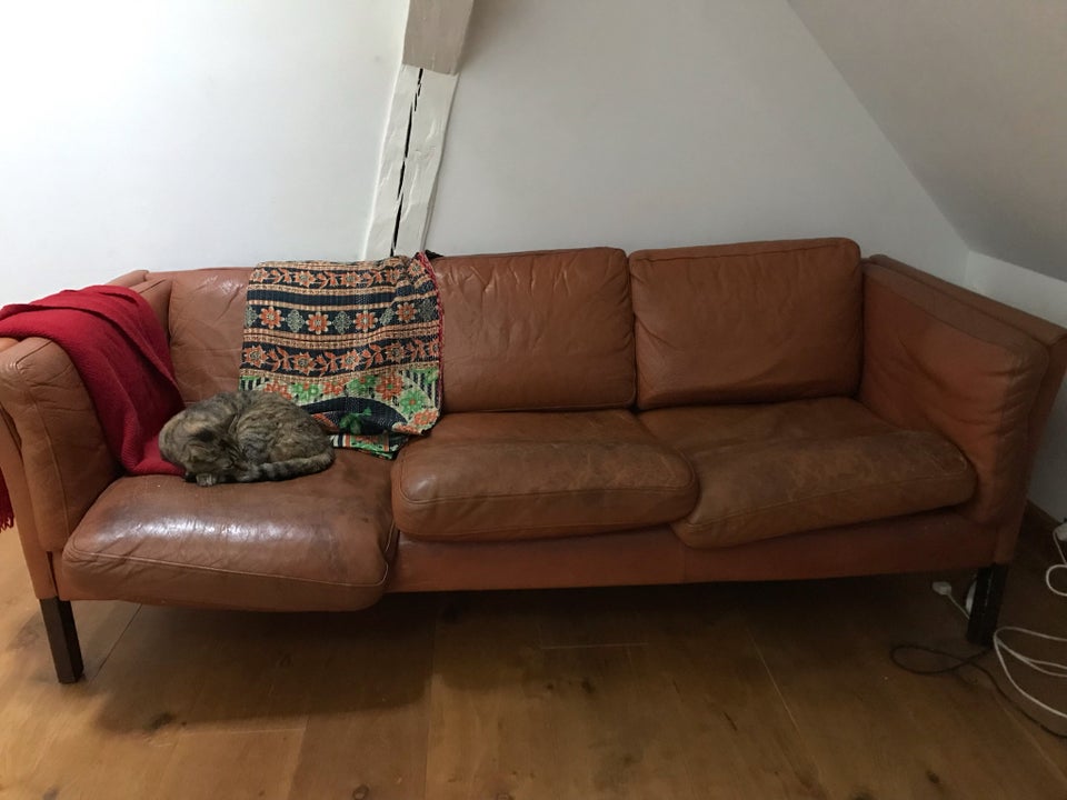 Sofa læder 3 pers