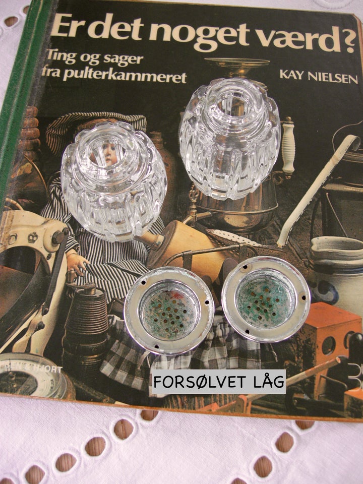 Glas Vintage saltbøsser i glas -