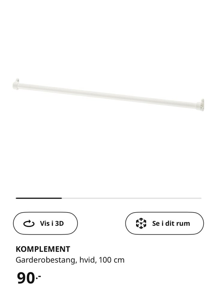 Garderobeskab, IKEA Pax, b: 100 d: