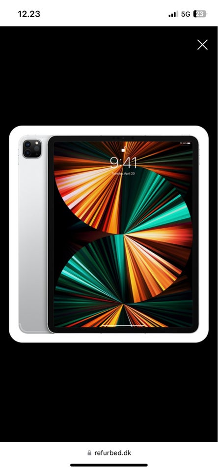 iPad Pro 5, 256 GB, hvid