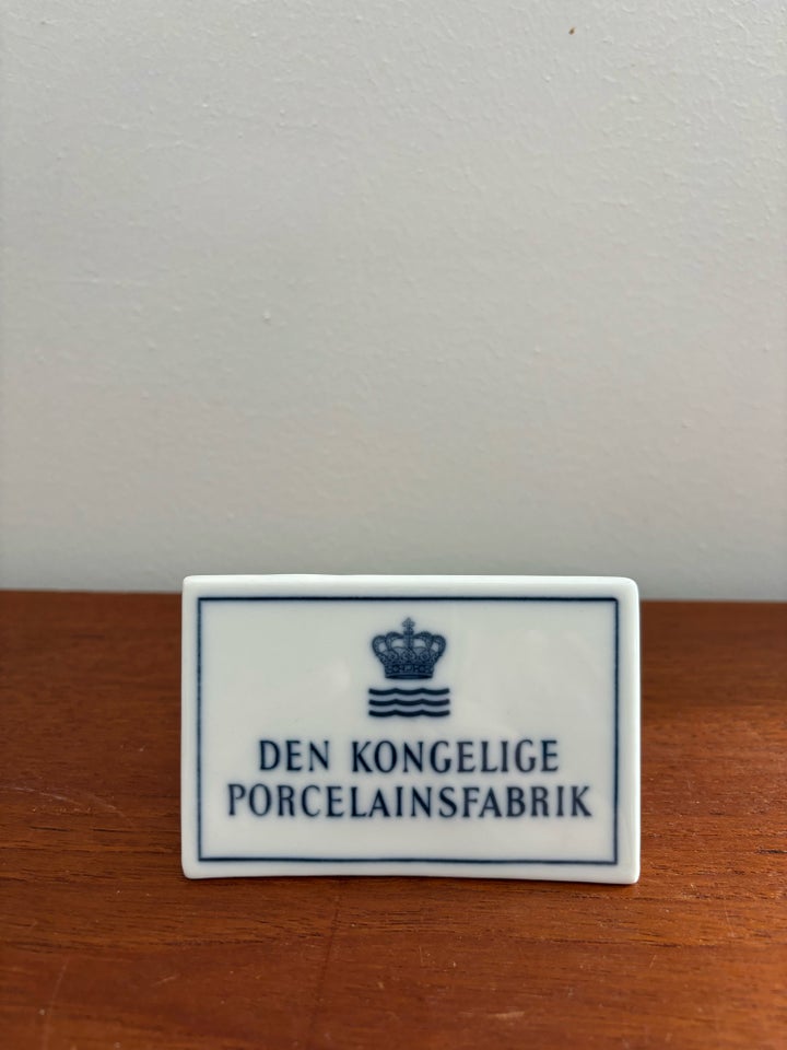 Porcelæn Forhandler skilt  Royal