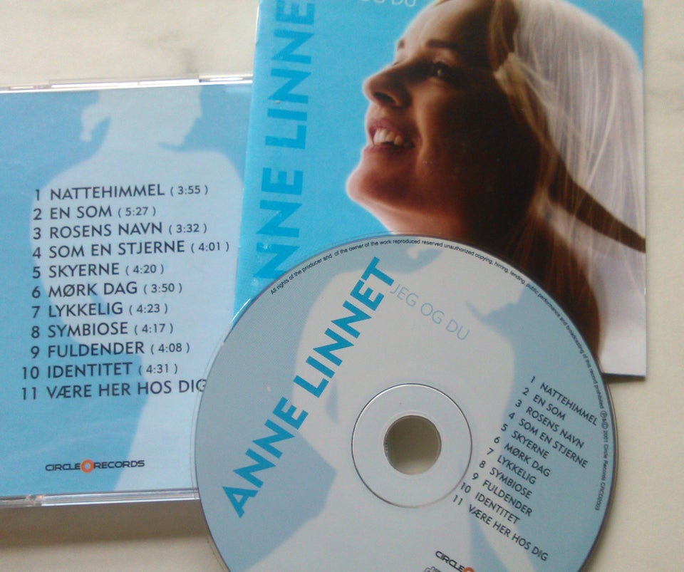 ANNE LINNET: 7 CD'er - Stk 25 kr