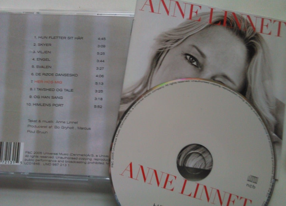 ANNE LINNET: 7 CD'er - Stk 25 kr