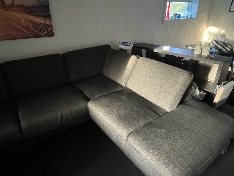 Hjørnesofa, stof, 5 pers.