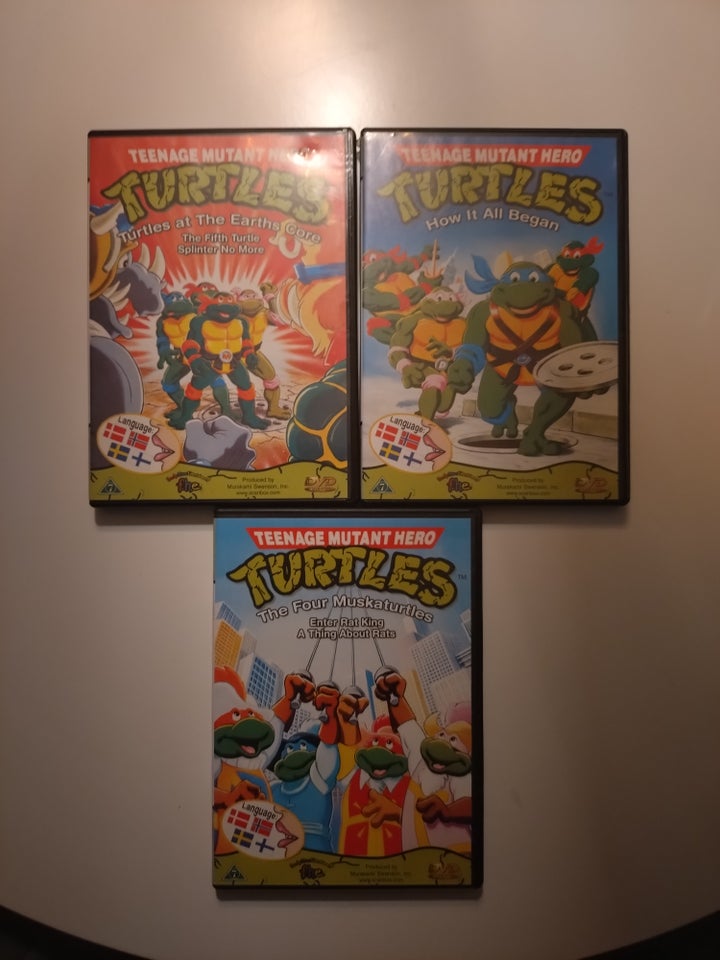 Turtles, DVD, tegnefilm