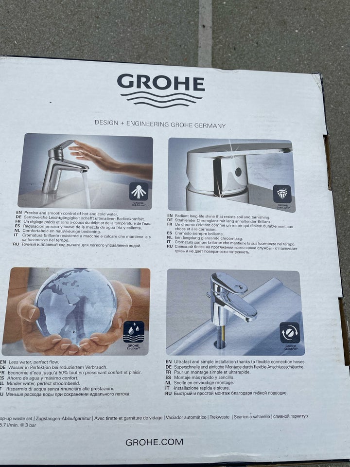 Vandhane, Grohe