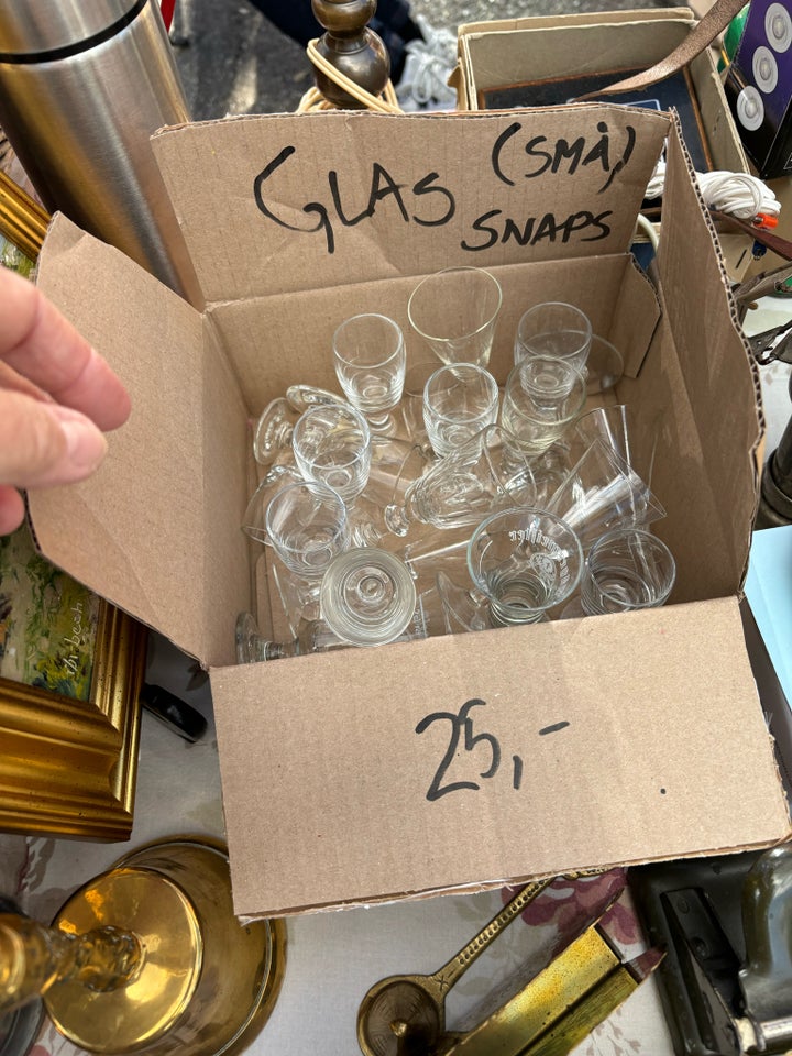 Glas, Blandet snapseglas og