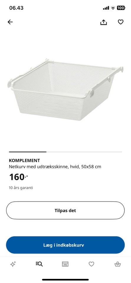 Andet skab Ikea pax komplement b: