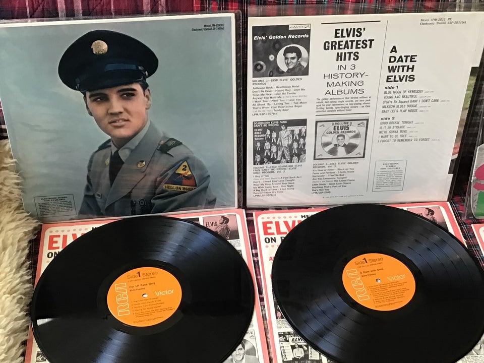 LP, Elvis Presley, Lot 5 Lp´er