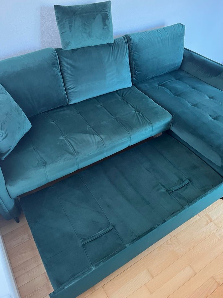 Sovesofa velour 3 pers