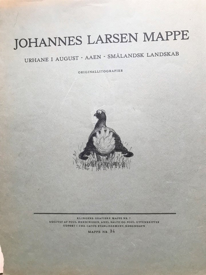 3 Litografier i mappe, Johannes