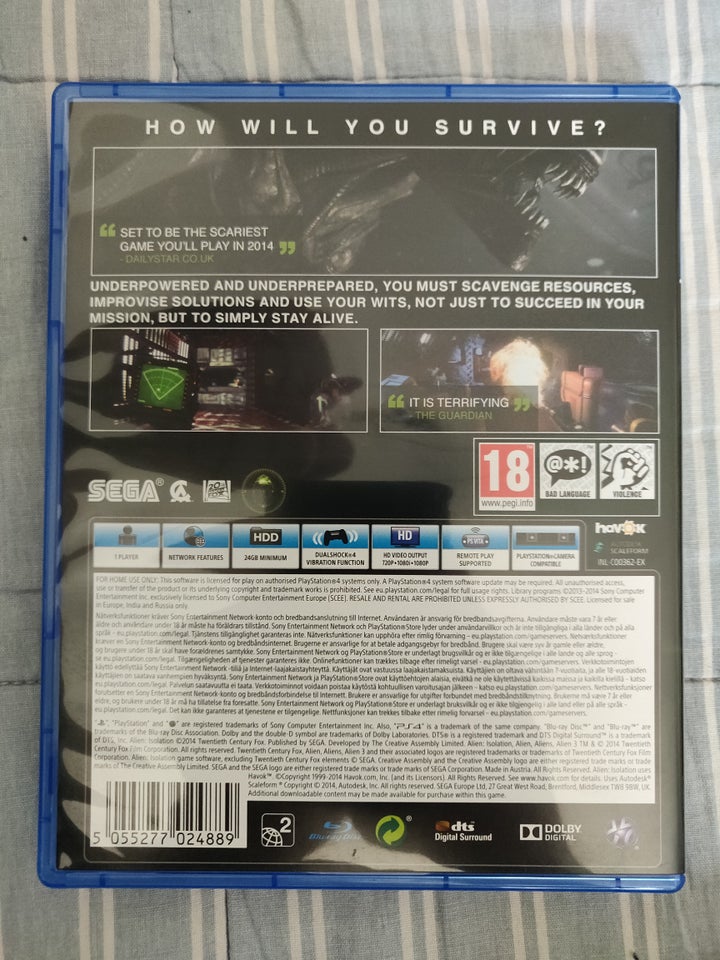 Alien isolation PS4