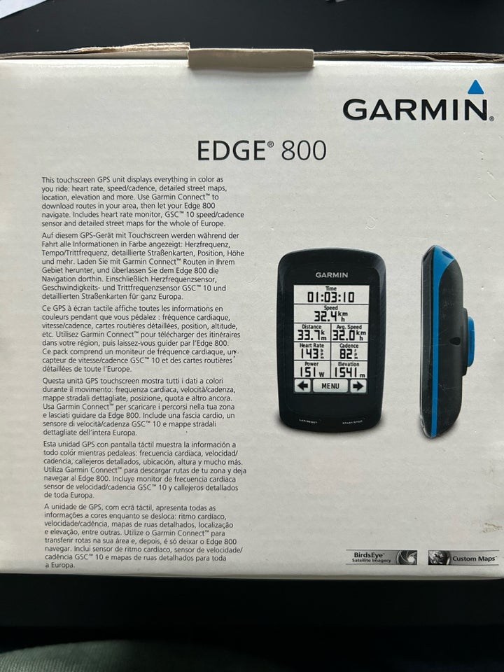 Cykelcomputer, Garmin Edge 800