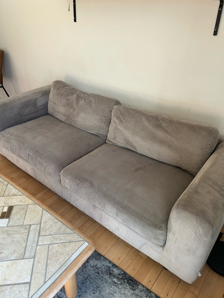 Sofa fløjl 3 pers