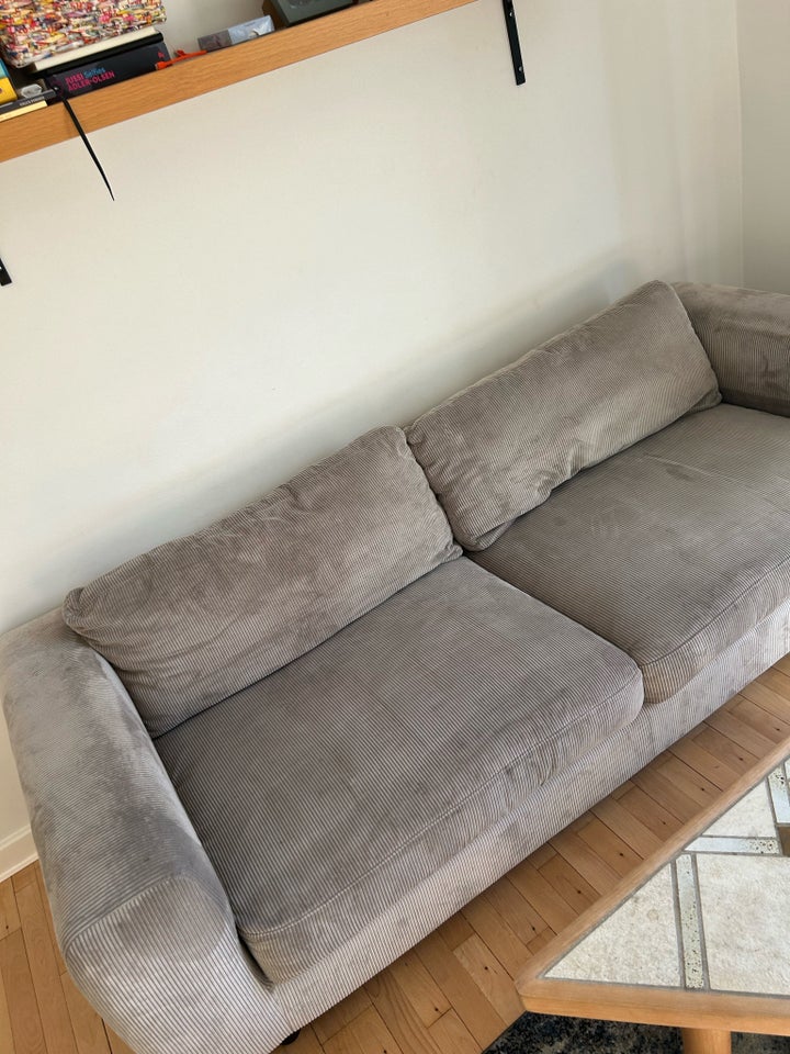 Sofa fløjl 3 pers