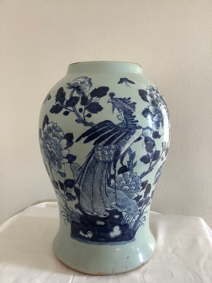 Kinesisk vase, 100 år gl.